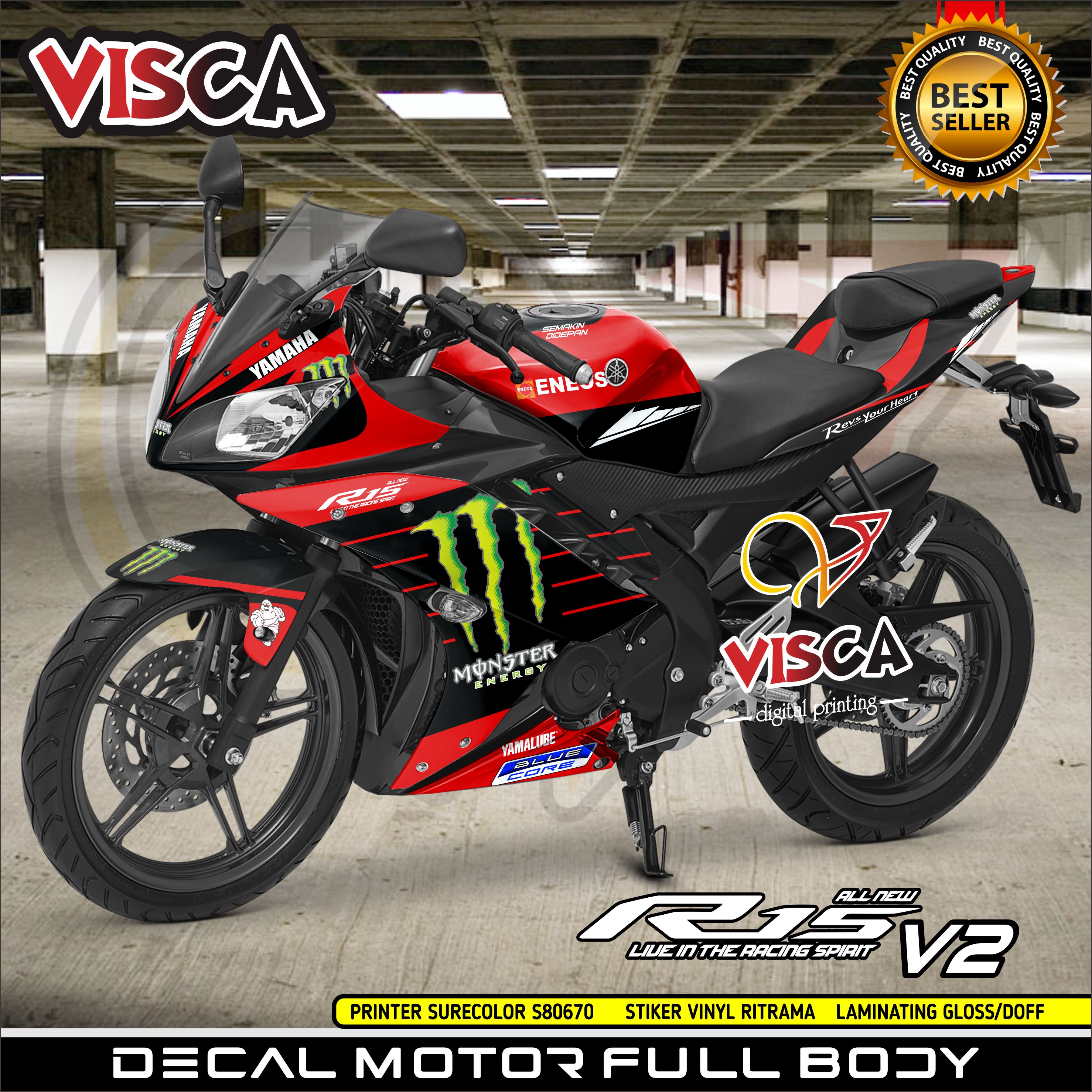 Decal R15 V2 Full Body Stiker R15 V2 Full Body Dekal R15 V2