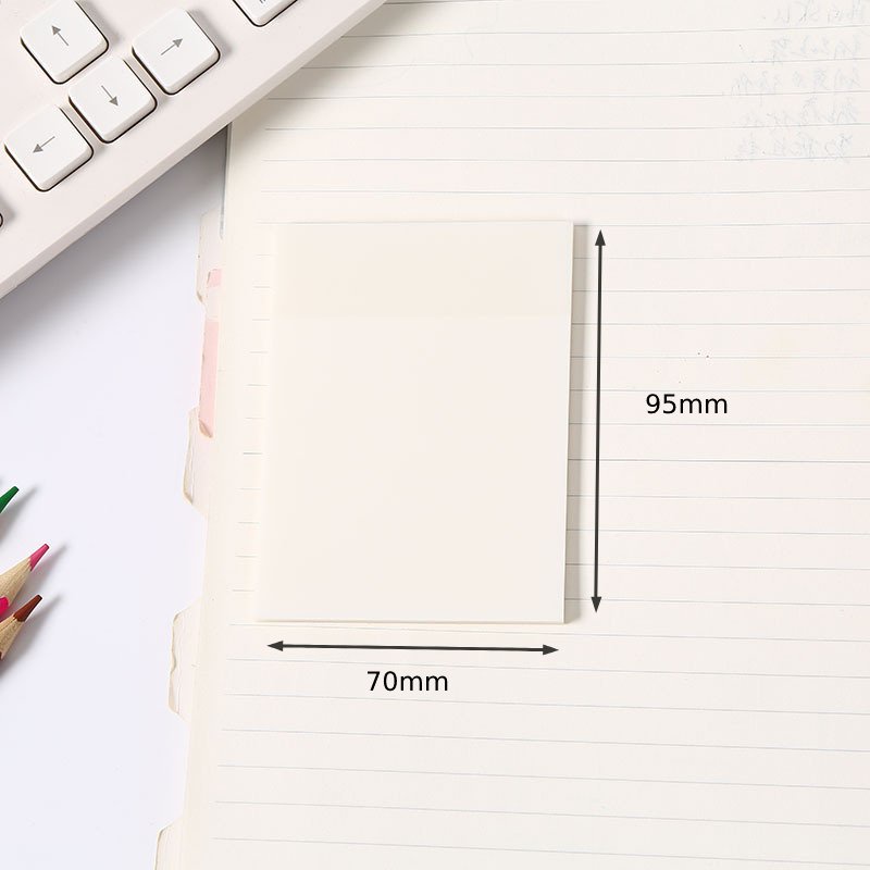 Pet transparent sticky notes perspective waterproof clear post it