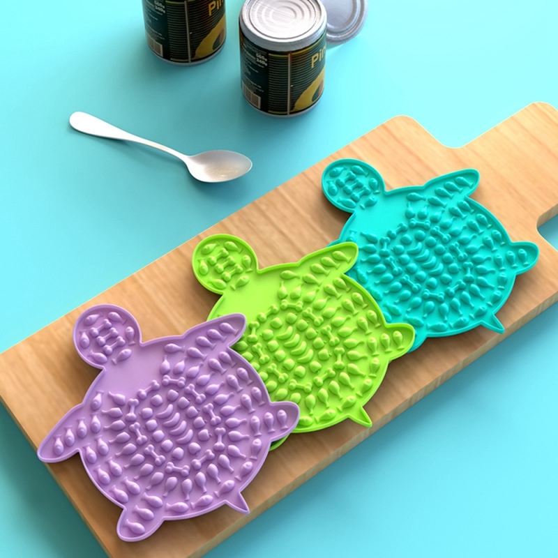 BQGRBT Đấu giá mạnh Dog Sucker Huấn luyện viên ăn uống Rửa thiết bị phân tâm Nguồn cung cấp thức ăn cho thú cưng nạp chậm Dog Lick Mat Đĩa thức ăn chậm