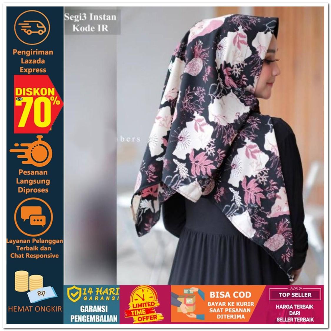 Sneakers World SEGITIGA INSTAN MONALISA KODE IR IP IT IS Hijab Jilbab Segi Empat Square Pashmina Kerudung Khimar Pesta Kondangan Nikahan Simple Pet Instan Instant Bergo Kekinian Trendy