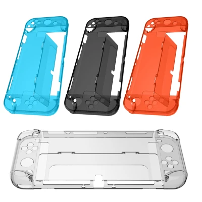 NicEseed Transparent PC Hard Case Protective Cover Crystal Shell Console Controller Flip Case For Switch OLED