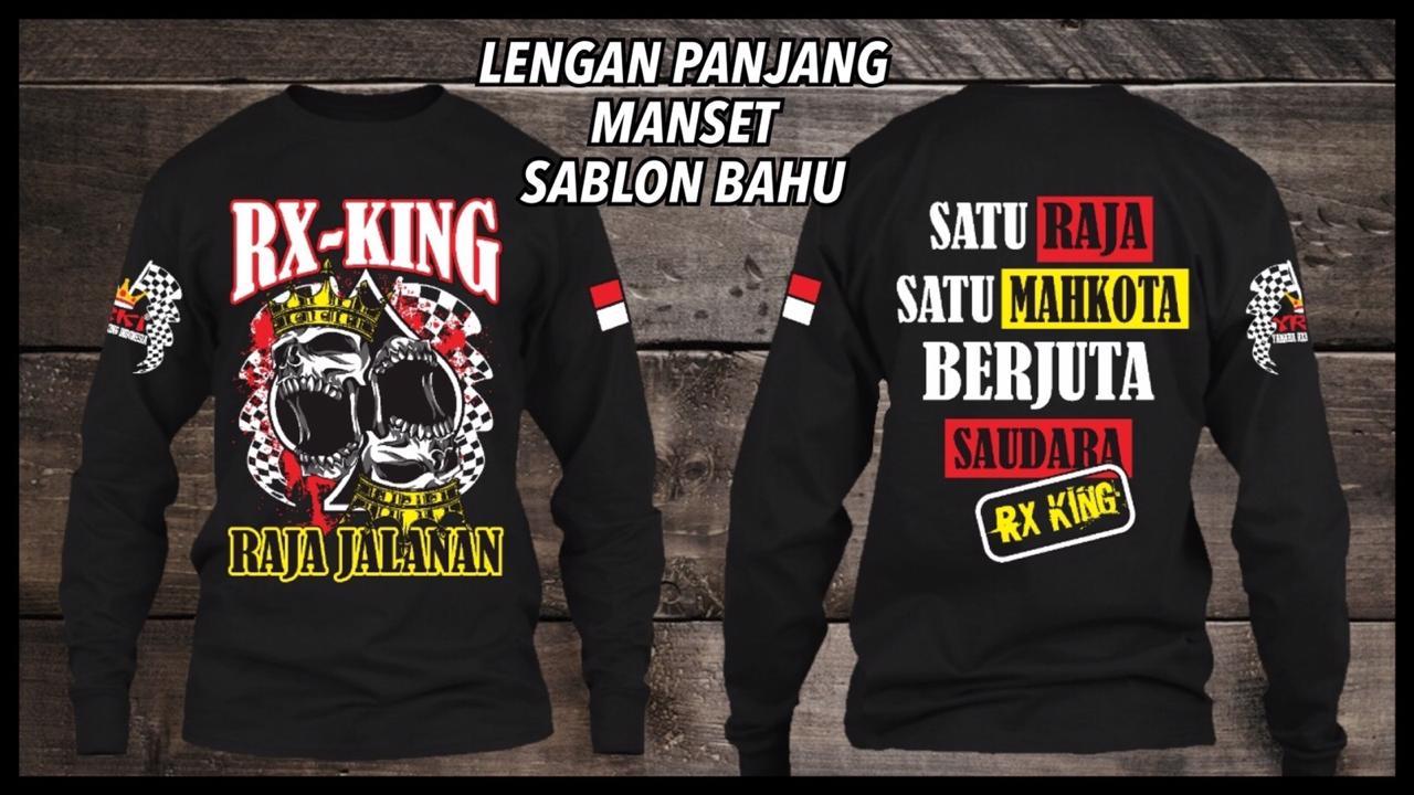 Key&Kay Promo T-Shirt Kaos PriaKaos DistroKaos KekinianKaos TrendyKaos OblongKaos SablonKaos BagusKaos MotorKaos RX-king Raja Jalanan Panjang Lengan Full Catoon