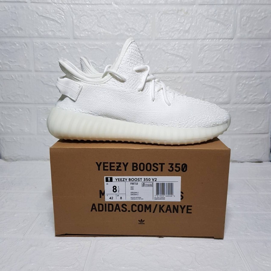 yeezy white slippers