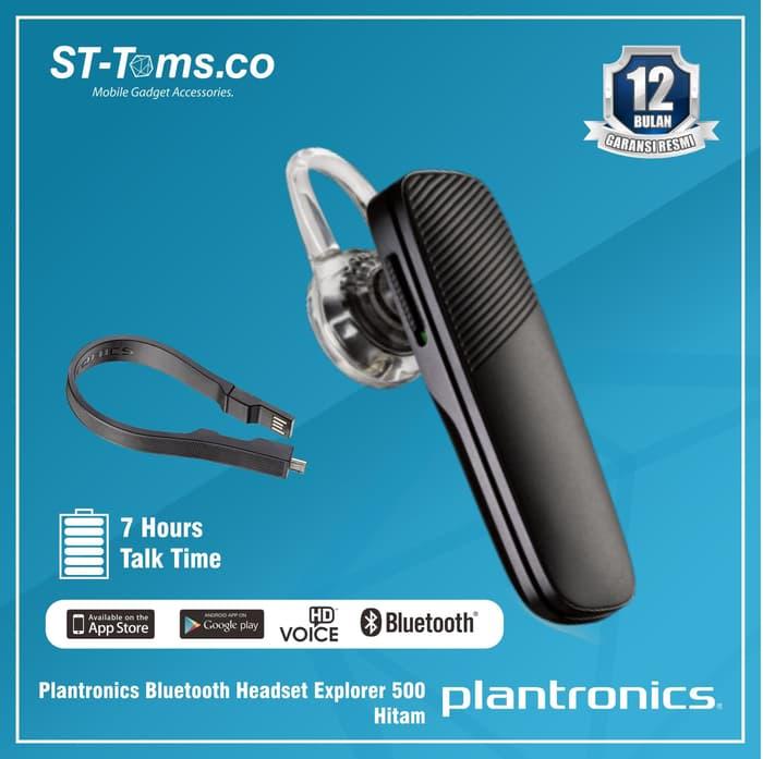 Kusus Hari ini Plantronics Bluetooth Headset Explorer 500 - Grey - Putih  Hemat | Lazada Indonesia