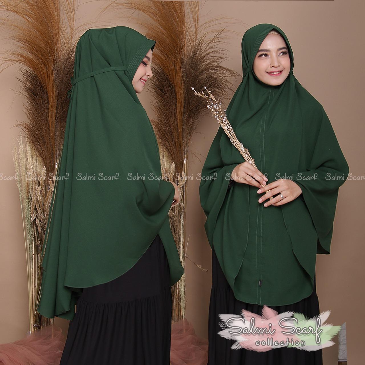 Salmi Scraf -COD KHIMAR TALI JUMBO WOLPIS / Hijab Instan / Hijab Syar'i terbaru / Jilbab Syar'i / Fashion Wanita Murah / Kerudung Wanita