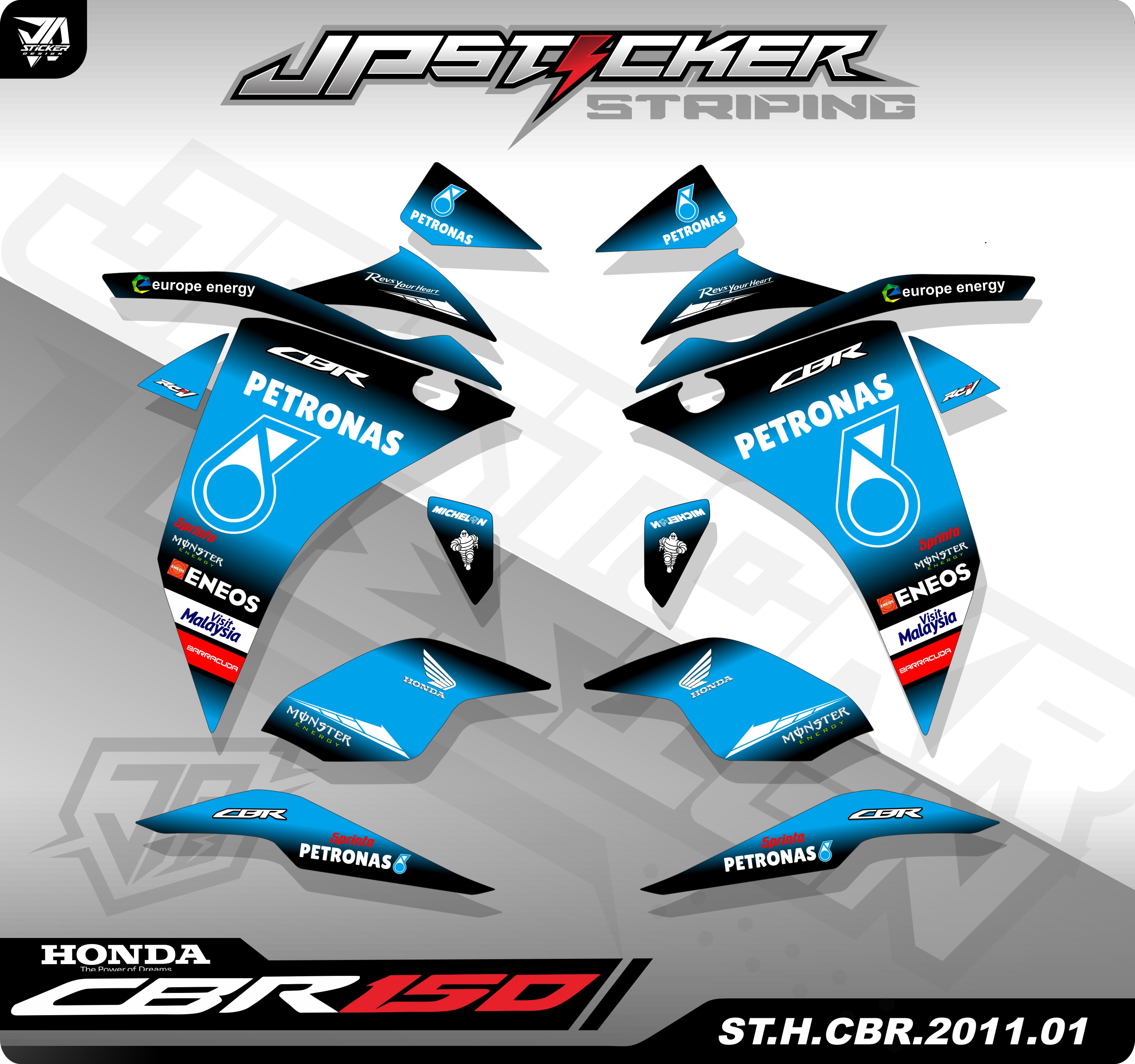 Sticker Striping CBR CBU - Stiker Motor Honda Cbr 2011 Thailand List ...