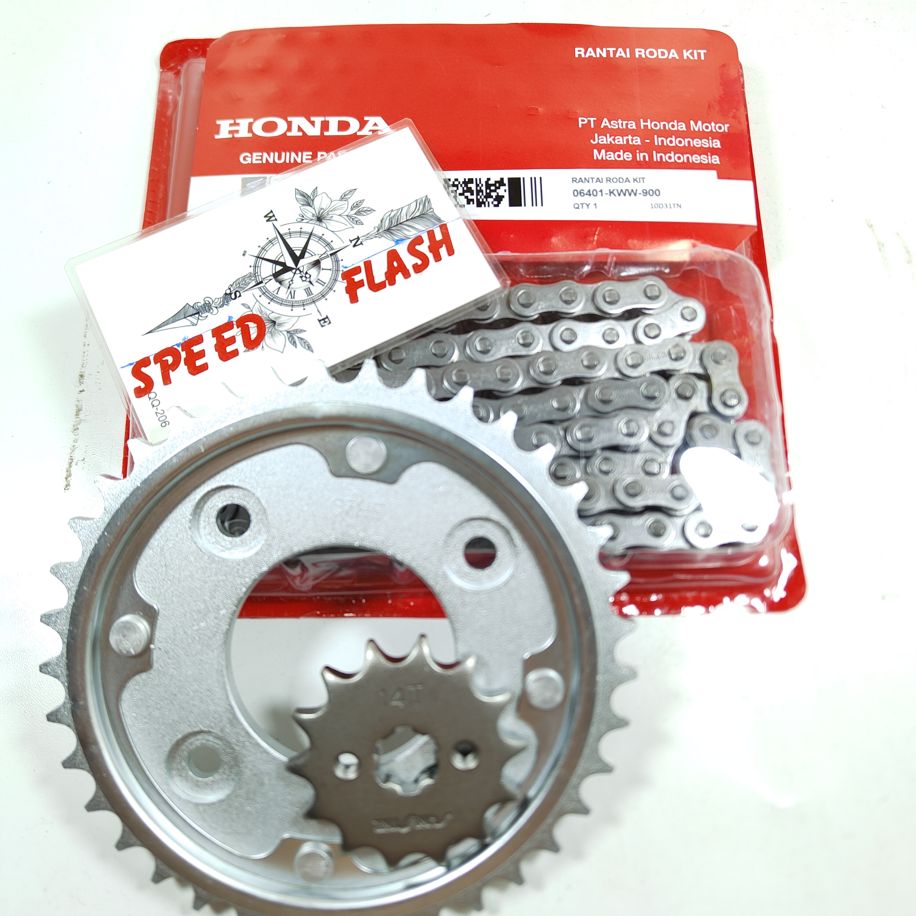 GEAR SET BLADE 110 GEARSET +RANTAI BLADE NEW REVO ABSOLUTEREVO NEW