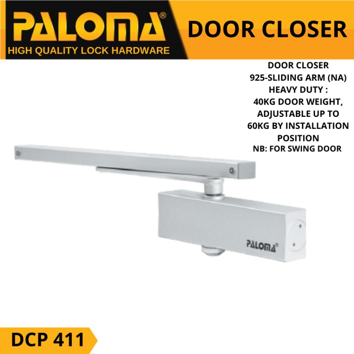 Bisa COD DOOR CLOSER PALOMA 925-SLIDING ARM NA DCP 411 PENUTUP PINTU OTOMATIS Hemat Bisa COD DOOR CLOSER PALOMA 925-SLIDING ARM NA DCP 411 PENUTUP PINTU OTOMATIS Hemat