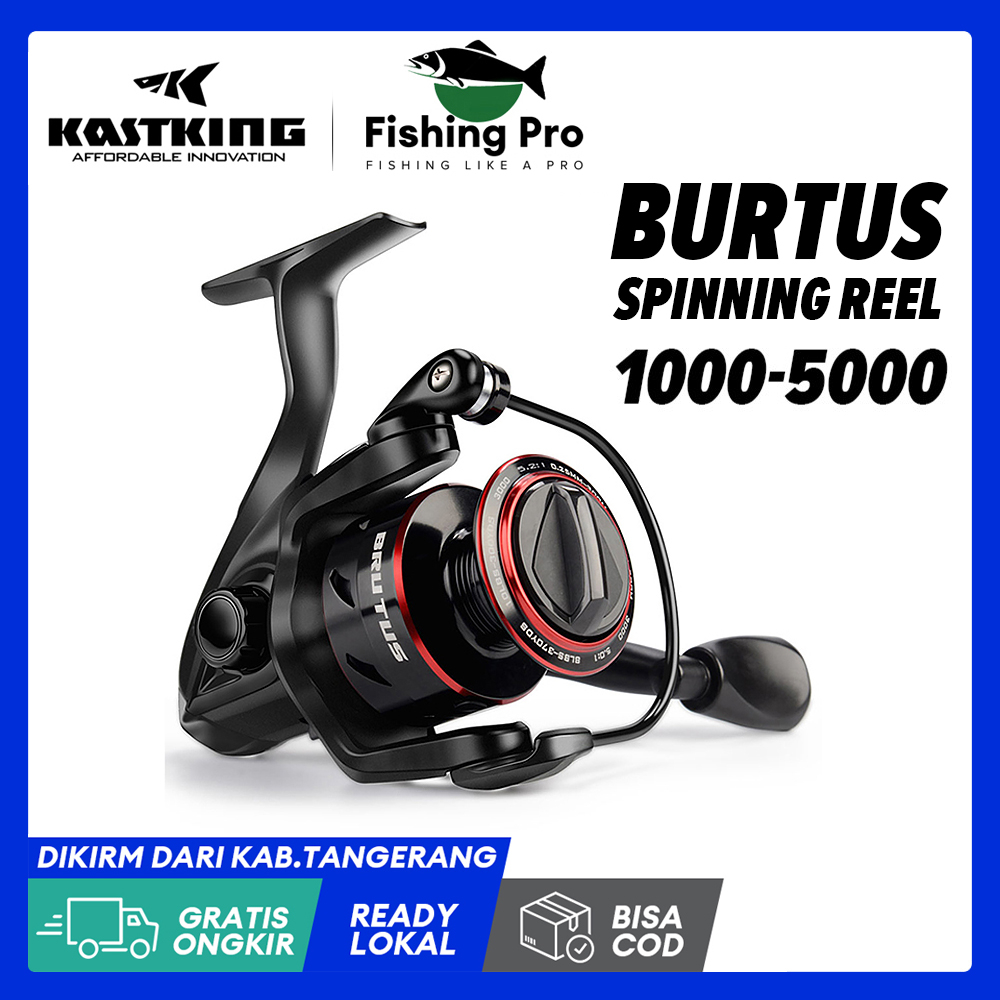 KastKing Brutus Spinning Reel, Freshwater Spinning Fishing Reels, Graphite  Frame, CNC Aluminum Spool, 5.0:1 Gear