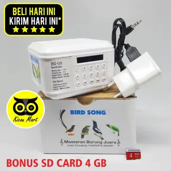 Audio Mp3 Fleco Speaker Bird Song Masteran Burung Berkicau Vocal