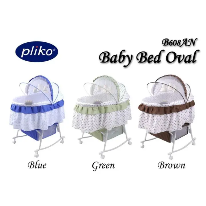 New Bisa Cod Pliko Bassinet Oval 608 Baby Box Tempat Tidur Bayi Ayunan Bayi