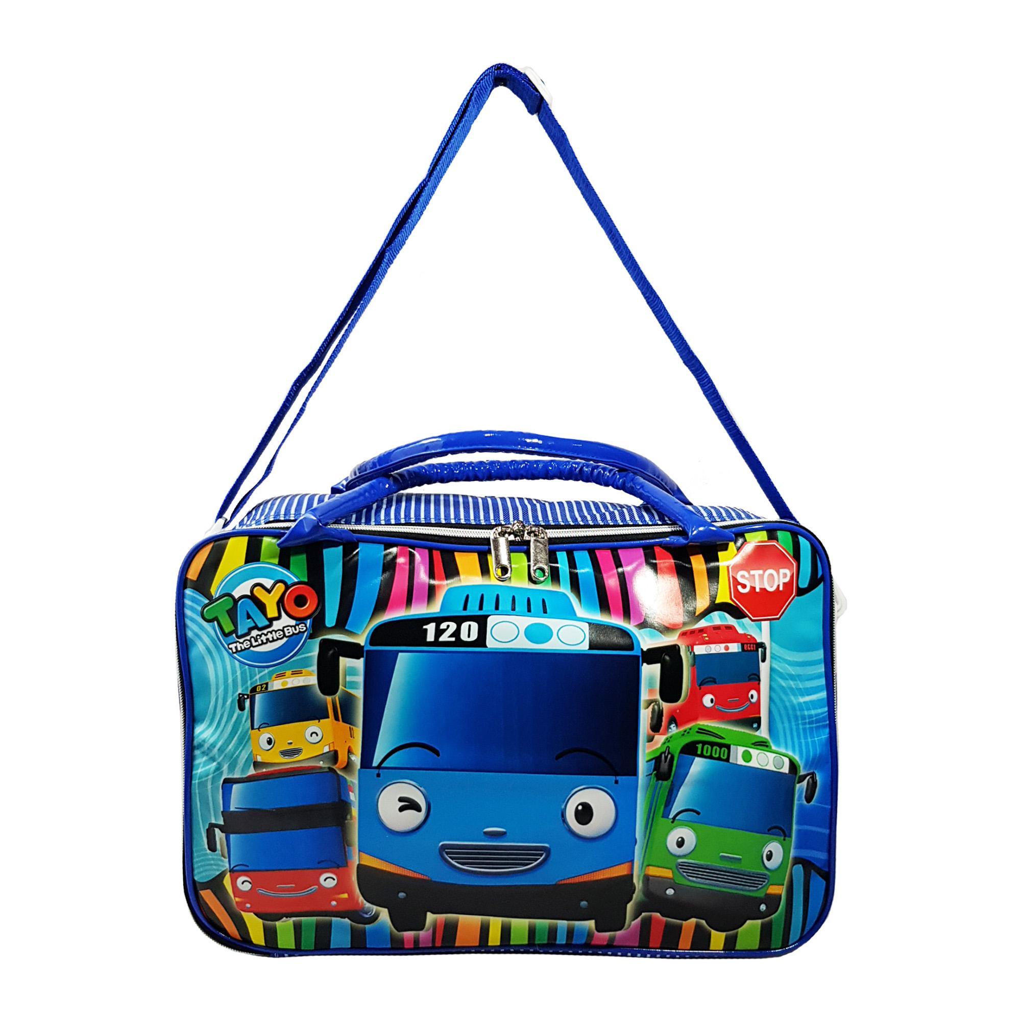 Tas Travel Anak - Travel Bag Koper Selempang Anak Gambar TAYO Ukuran Besar - WIWA