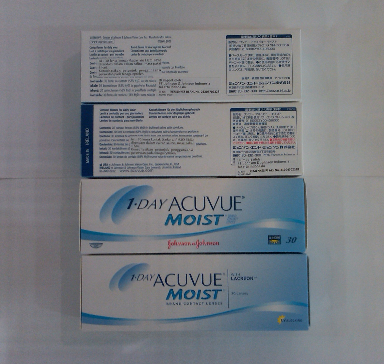 Softlens Bening Harian Acuvue day Moist by Johnson Johnson