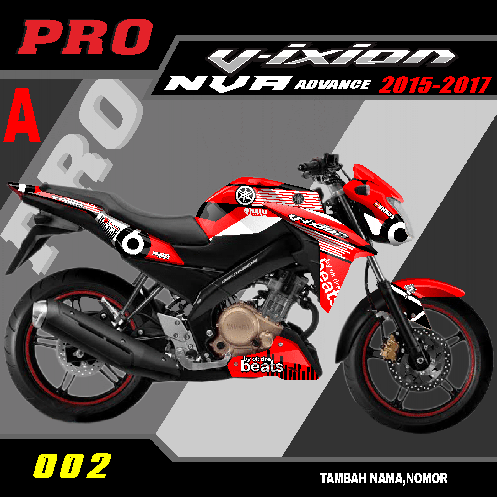 Jual Sticker Modifikasi Vixion Terlengkap Lazada