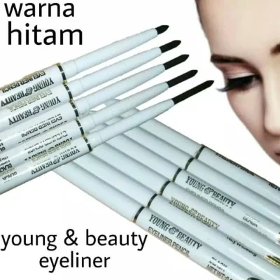Eye Liner Pensil waterproof Warna Hitam 1pcs
