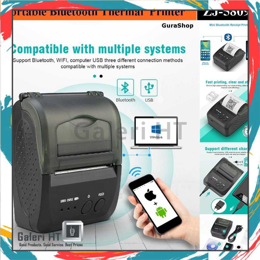 COD Mini Portable Bluetooth Thermal 