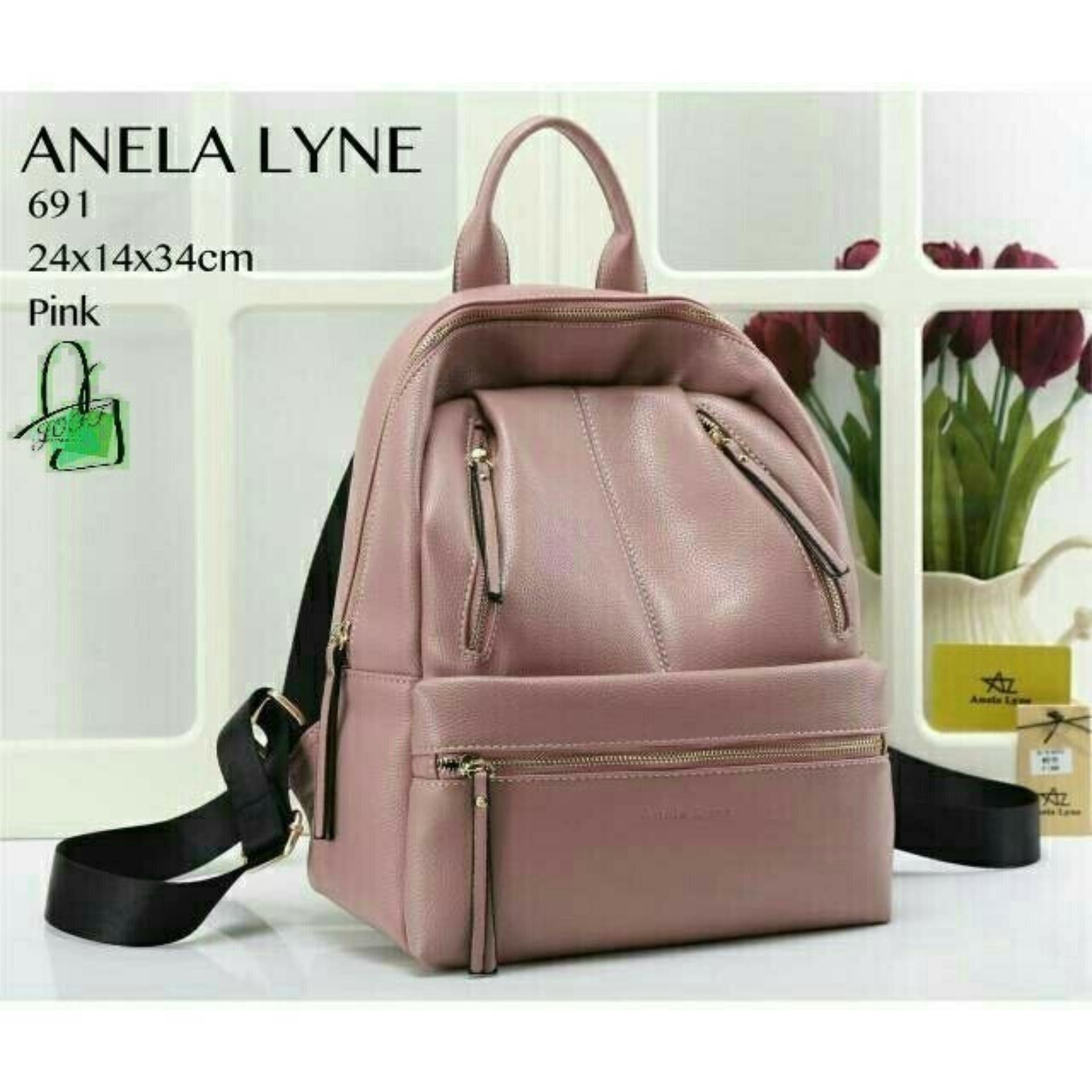 New Produk Fashion Wanita Terbaru ANELA LYNE FASHIONLAZADA/ New Slingbag Wanita Trendy Korean Style/Tas Selempang & Bahu Wanita/Tas Ransel wanita/Tote Bag Wanita/ Tas Jinjing Wanita/Clutch/Dompet Wanita SET BAGPACK 3 IN 1 DB