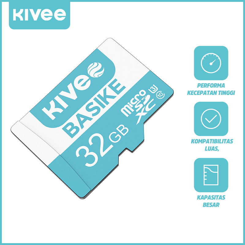 KIVEE Memory Card Kartu Memori TF Class10 Kapasitas Micro SD card Kartu Memori Micro SD Original