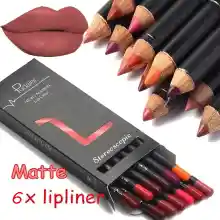 ภาพขนาดย่อของภาพหน้าปกสินค้าBevy Lip Liner Pencil 12 Colors Matte Moistng Waterproof Long Lasting Professional Makeup Kit จากร้าน Bevy บน Lazada