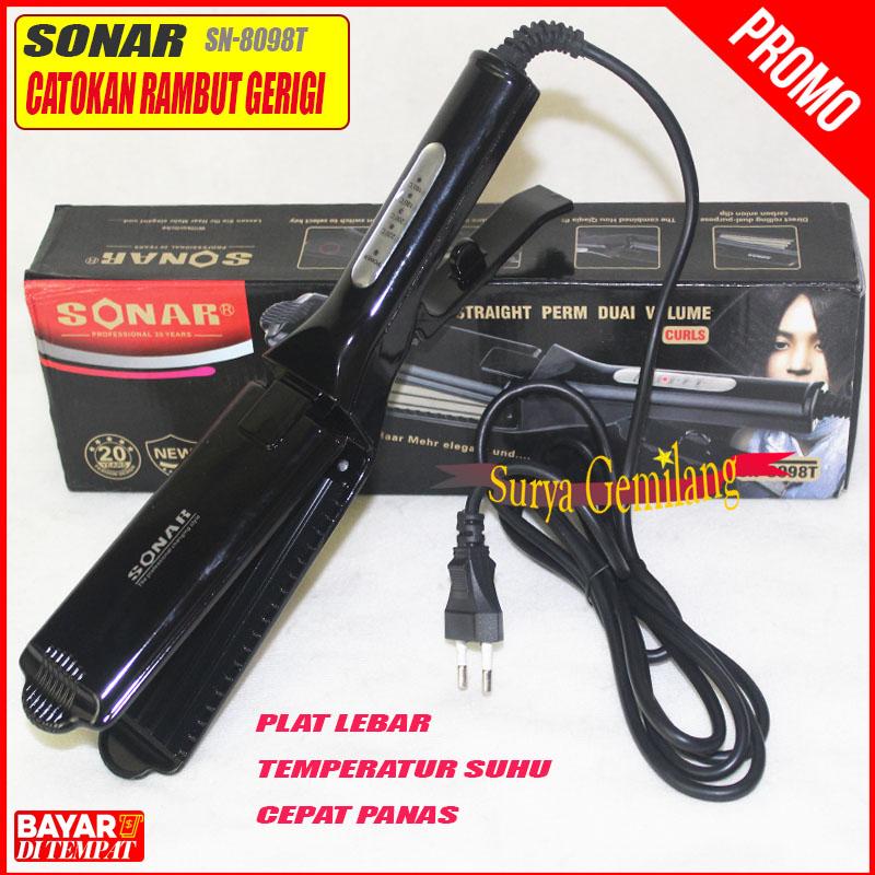 Catokan Rambut Sonar SN 8098 T GEREGI Catok Rambut Temeperatur Suhu Catokan Genteng