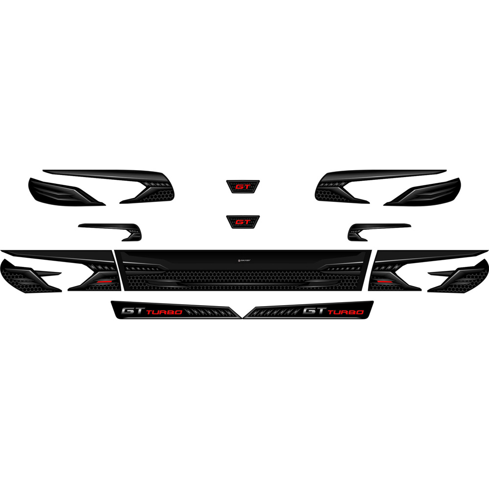Stiker Mobil Timor GT Satu Set Membeli Jualan Online Stiker Bumper
