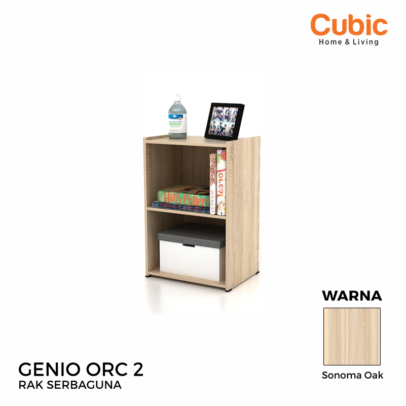 Cubic Rak 2 Susun Minimalis / Lemari Buku Serbaguna / GENIO ORC 2 ...