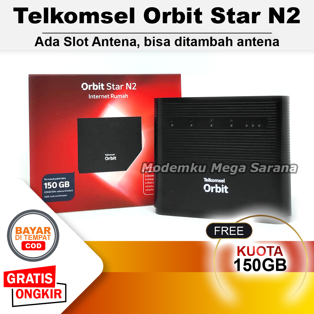 Telkomsel Orbit Star N2 Modem Router Wifi 4G Pengganti Orbit Star 2 ...