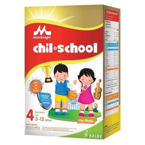 SUPERacc Morinaga ChilSchool Reguler 4 800g (3-12 tahun    ) Susu Formula