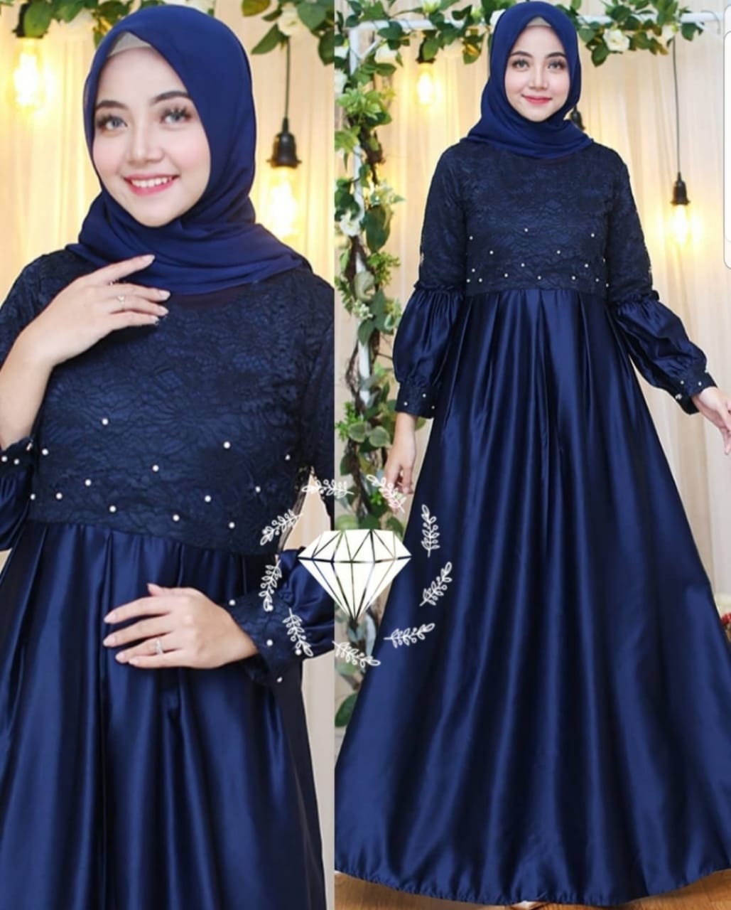 Divine Maxi Laurencia Gaun Pesta Gamis Brukat Baju Pesta Terbaru Baju Gamis Wanita Baju Gamis Wanita Terbaru 2020 Baju Muslim Syari Terbaru Gamis Remaja