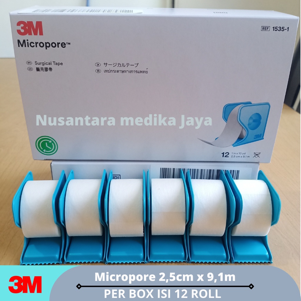 Micropore 3M 1 inch/Surgical Tape 1 inch Box | Lazada Indonesia