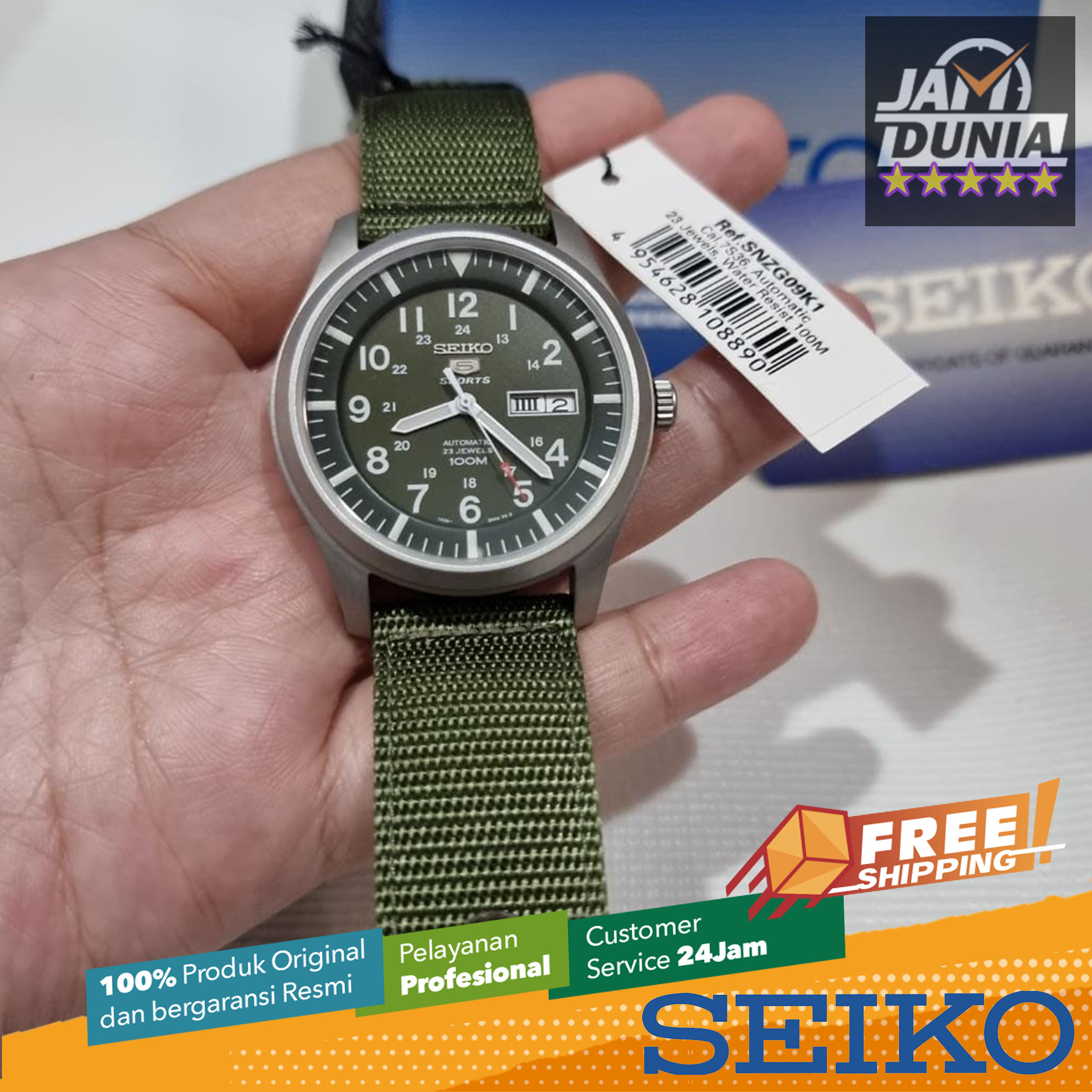 Seiko Automatic Seiko Military Sports Snzg09k1 SEIKO ORIGINAL