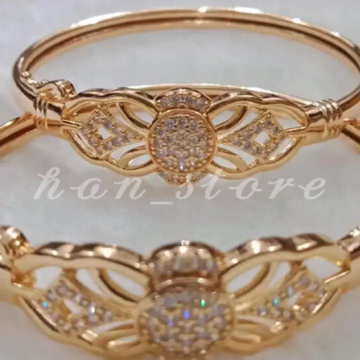 Gelang Xuping Wanita Mahkota Bulat Lazada Indonesia