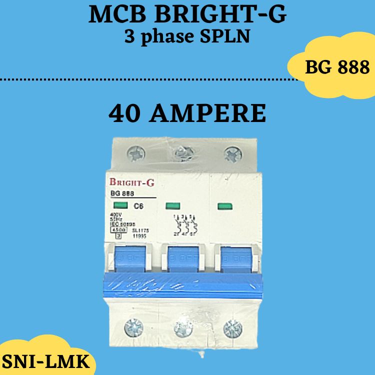 MCB LISTRIK 3 PHASE MINI CIRKUIT BREAKER | Lazada Indonesia