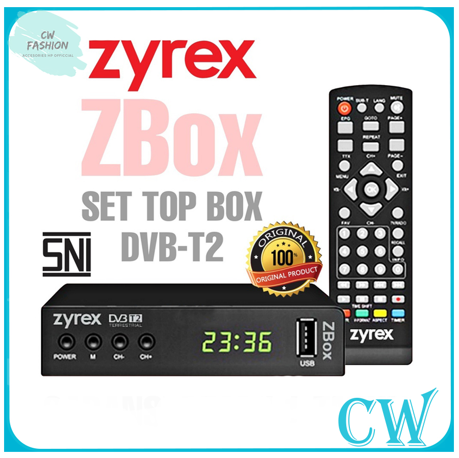 STB Set Top Box ZYREX ZBOX1 ANTENA TV DIGITAL Lazada Indonesia