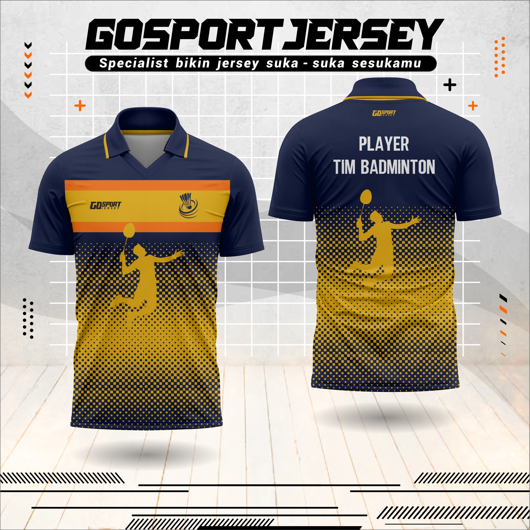 Jersey Badminton Terbaru 2023 Baju Kaos Jersey Badminton Bulu