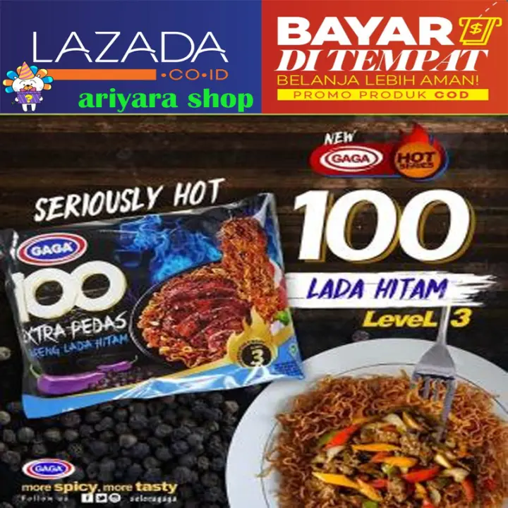 Mie Goreng Gaga 100 Extra Pedas Lada Hitam 1dus Lazada Indonesia Mie Goreng Gaga 100 Extra Pedas Lada Hitam 1dus Lazada Indonesia