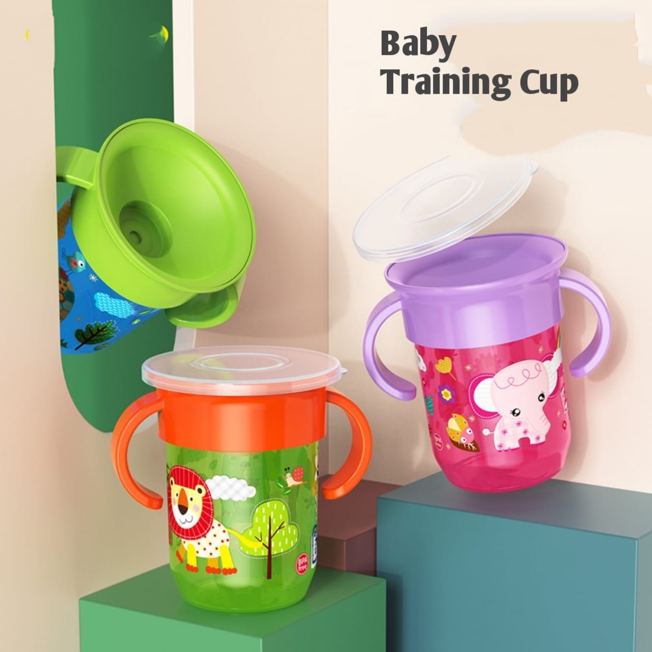 Gelas Minum Anak Bayi Anti Tumpah Botol Air Minum Anak Baby Safe