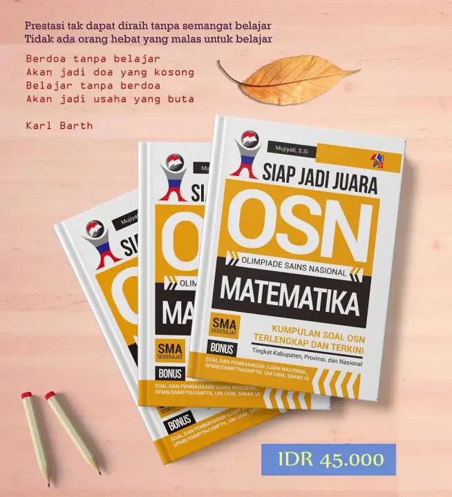 Best Seller Buku Siap Lolos Juara Olimpiade Osn Olimpiade Sains