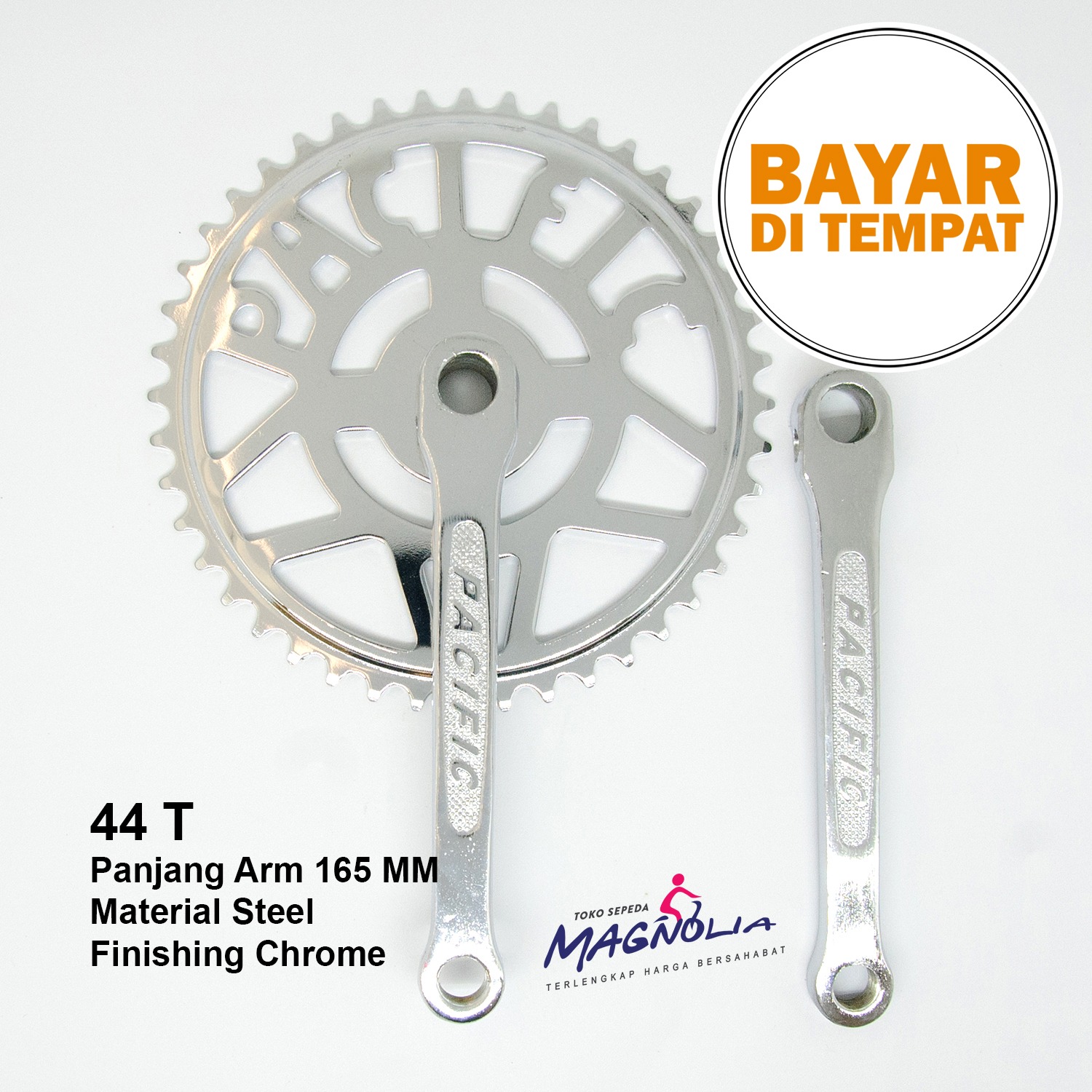 Crank Piringan Gir Sepeda Onthel 44T Pacific As Bulat Lazada