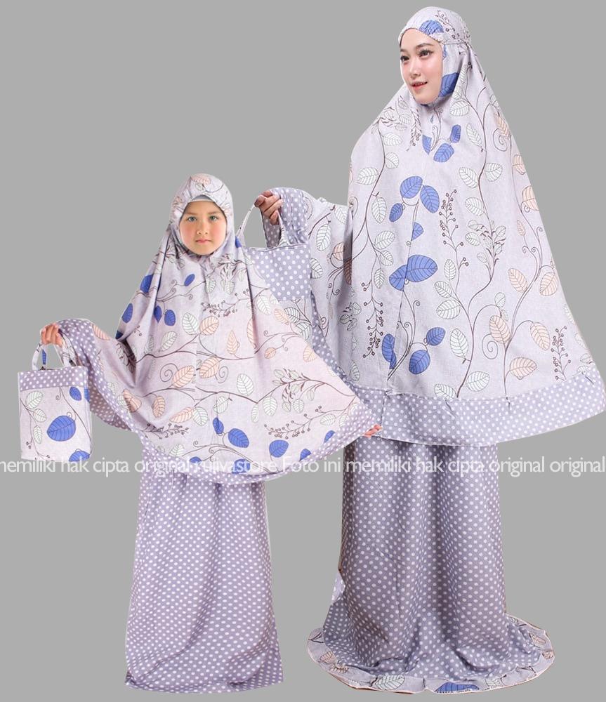 yuna-cod mukenah ibu anak telengkung set perlengkapan solat sarung alat sholat set pakaian sholat wanita muslimah mukena couple ibu anak katun jepang jolin