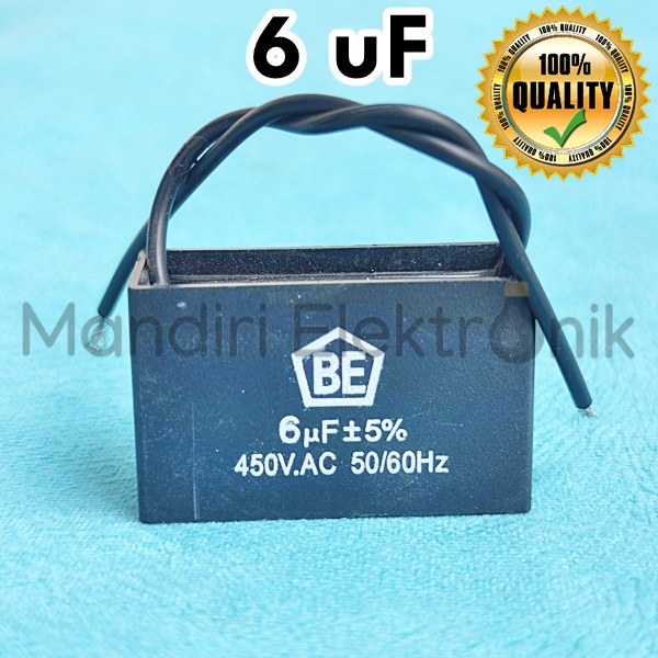 Kapasitor Kotak 6 Mikro Kapasitor Kipas Angin 6 mikro Kapasitor Mesin