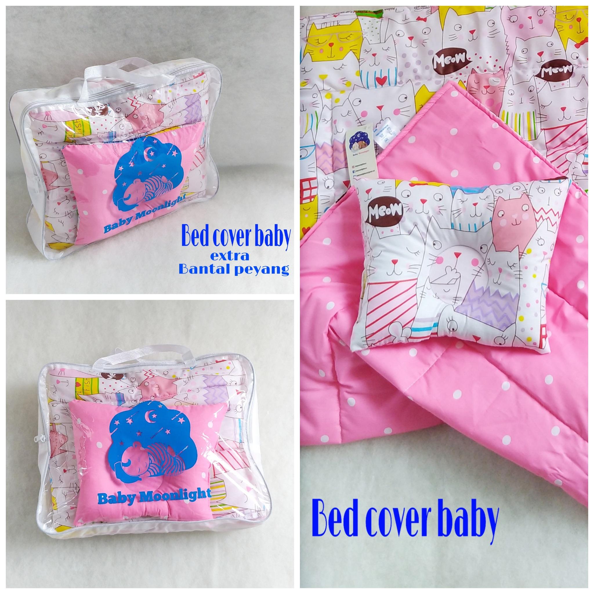 Baby bed cover - Cat Kingdom pink