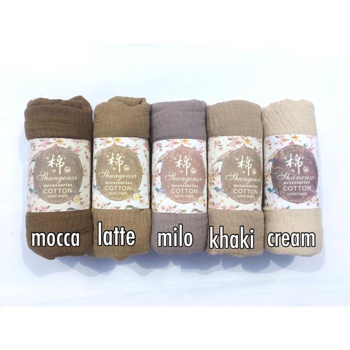 Hijab Pasmina Crinkle warna terlengkap / jilbab Pashmina Crinkle warna terlengkap