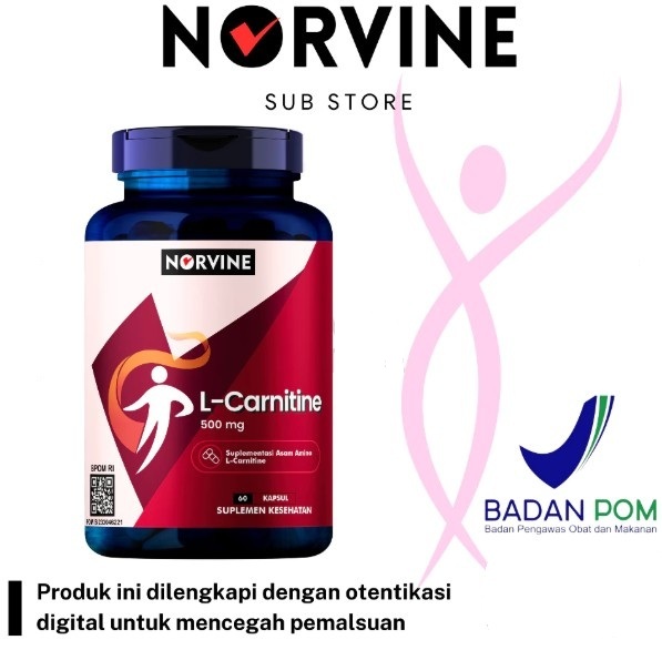 BPOM Norvine L-Carnitine 500 mg 60 Kapsul - Lazada