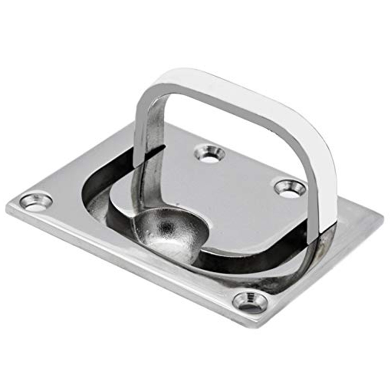Marine Boat 316 Stainless Steel 2/" Flush Pull Locker Hatch Latch Lift Handle NEW