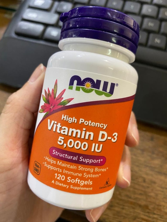 now foods vitamin d3 5000 iu 5000iu vit d 3 isi 120 softgel (G7A1