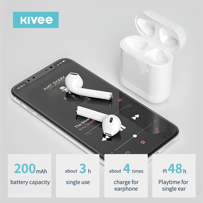 KIVEE Headset Bluetooth BT5.0 TWS 
