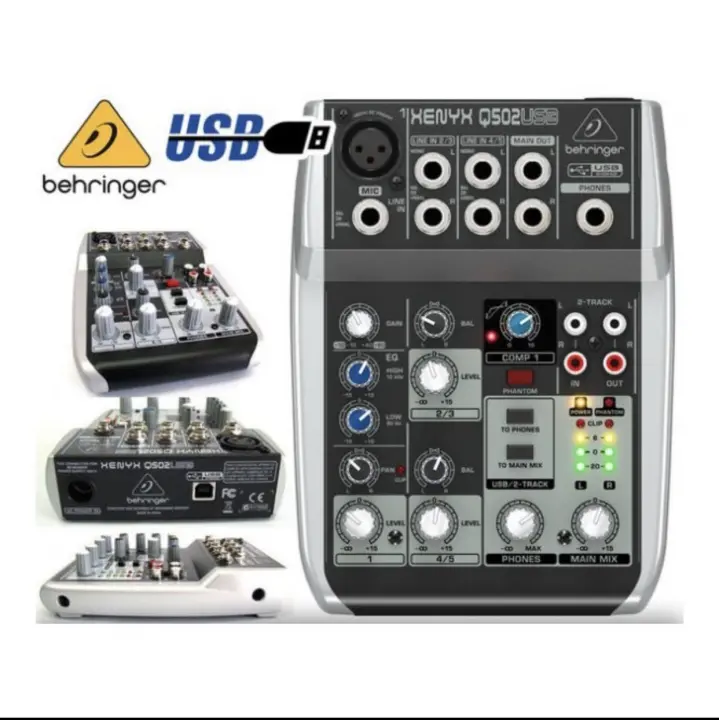 Mixer Audio Behringer Xenyx Q 502 Usb Mixing 4 Channel Behringer Xenyx Q502 Bisa Cod Lazada Indonesia