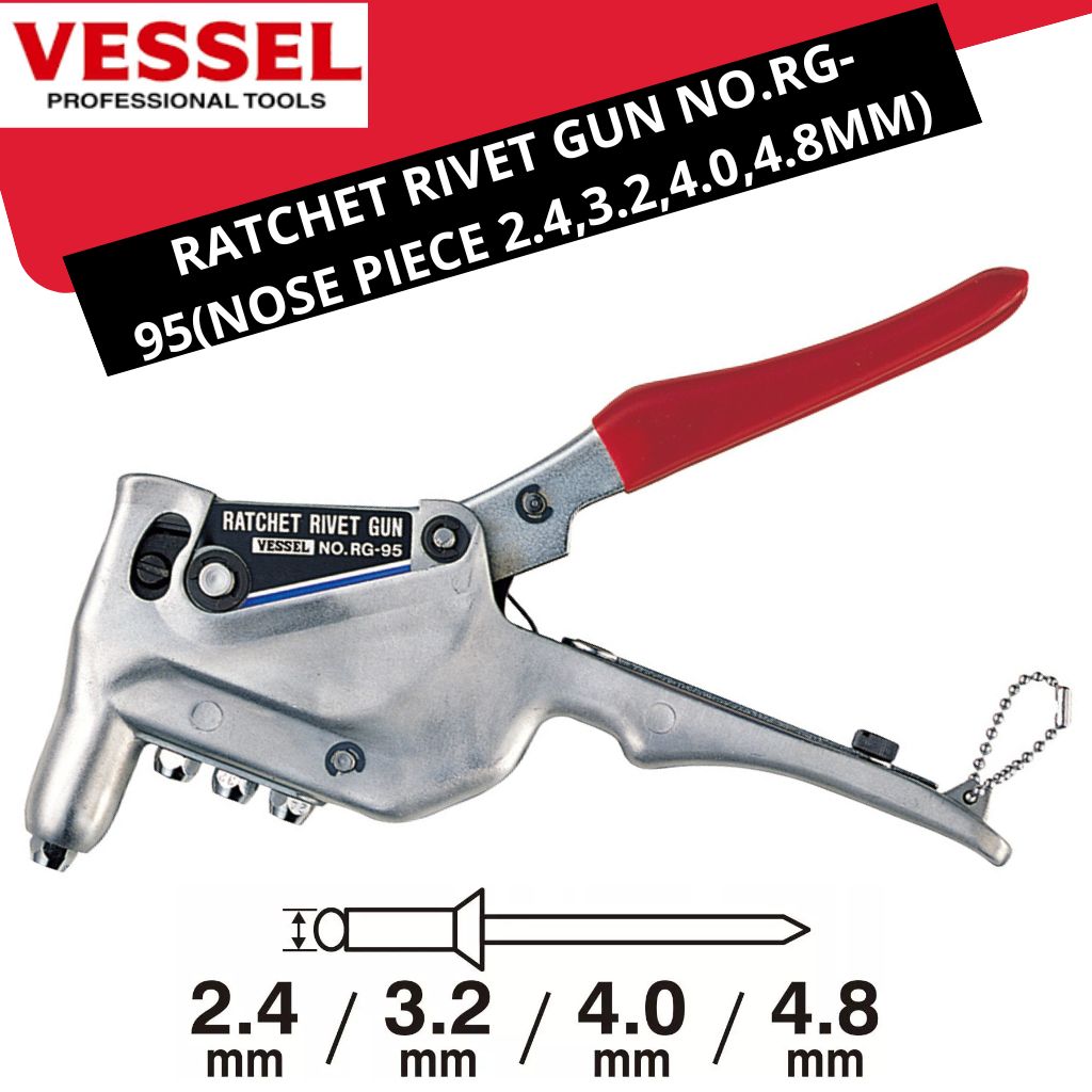 ベッセル(VESSEL) ラチェットリベットガン RG-95 Amazon.co.jp: ベッセル(VESSEL) ラチェットリベットガン RG-95 : DIY