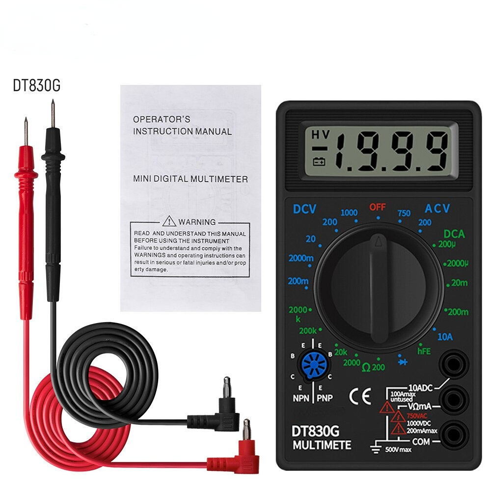 multimeter digital DT830G/DT830B Murah tespen listrik cek kabel putus